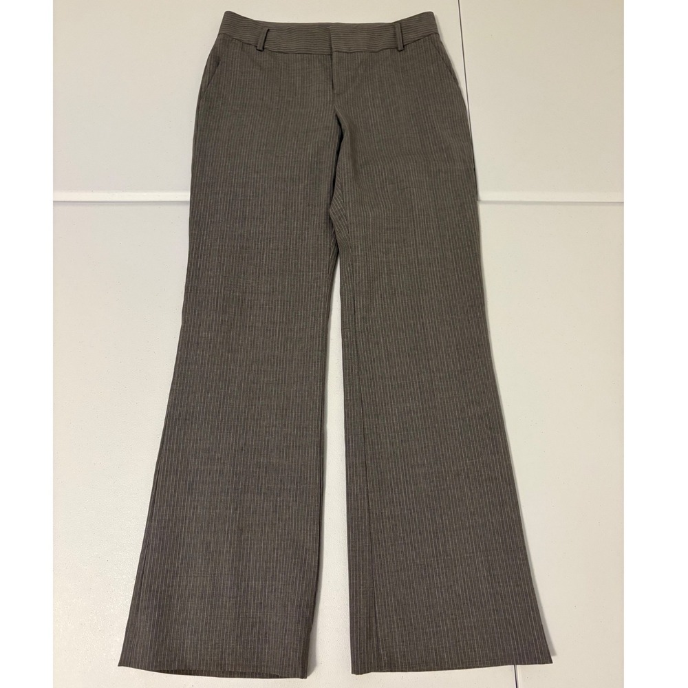Banana Republic Martin Fit Gray Pinstripe Wool Blend Dress Pants Trousers 0 zz